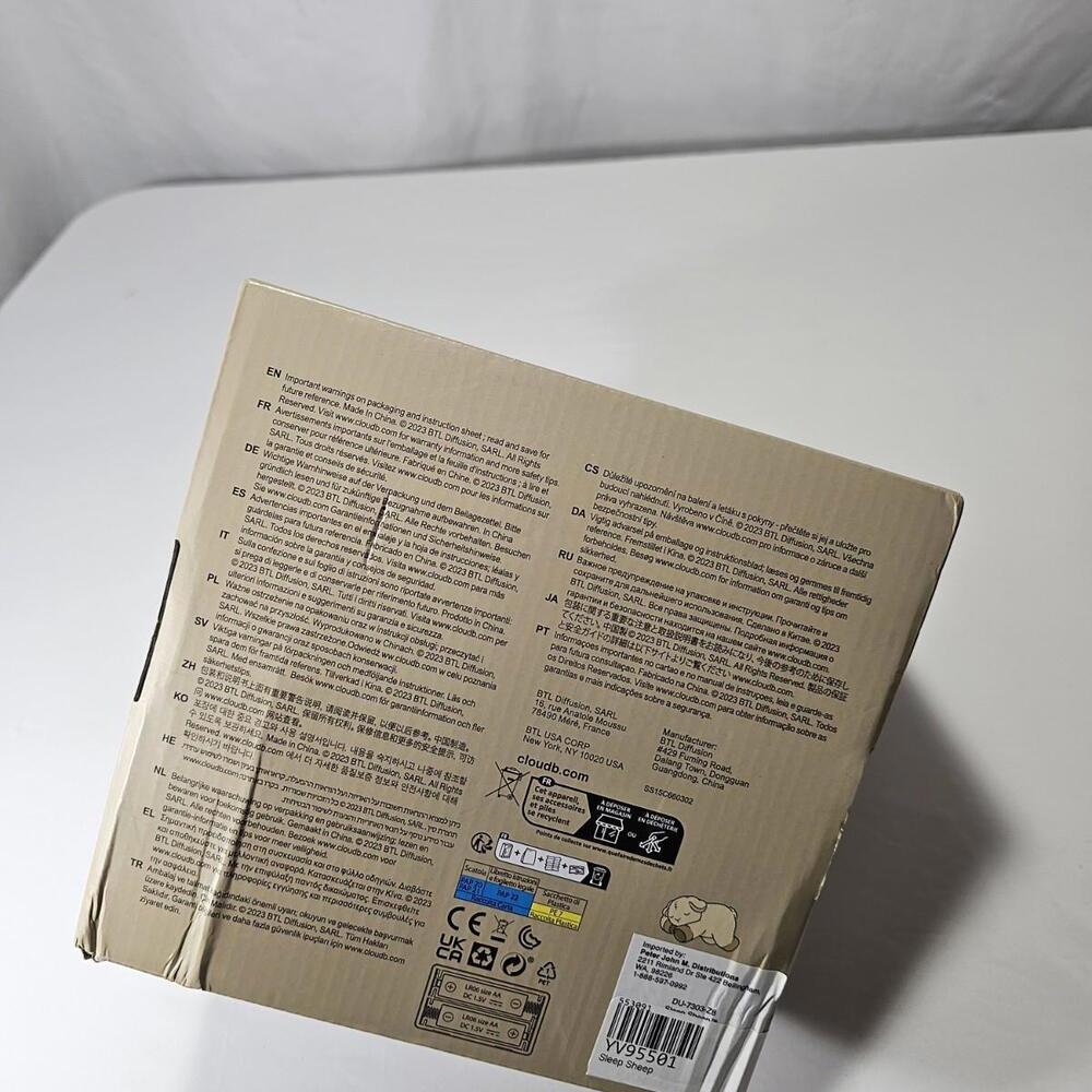 Cloud b Sleep Sheep On The Go White Noise Sound Machine New in Box Damaged Box - Picture 7 of 8